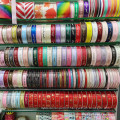 Hot selling Christmas custom printed satin ribbon roll for gift packing